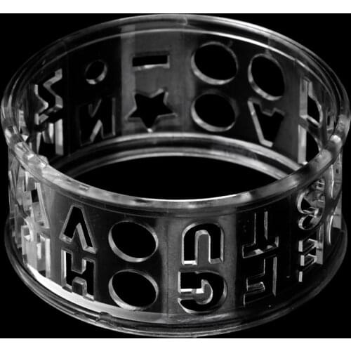 Prettyia Letter Golf Ball Liner Marker Template Drawing Alignment Tool Clear