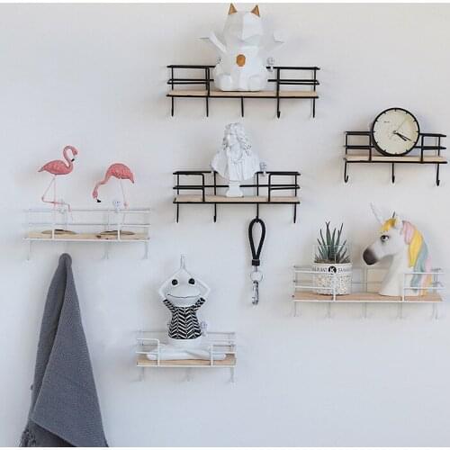 Simple modern iron art partition wall rack hook bedroom bathroom wall Towel Hook wholesale