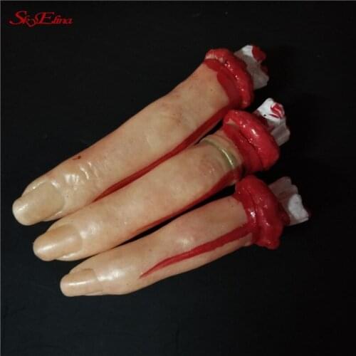 Tricky Toys Halloween Props Decorations Fake Horror Human Body Blood Hand Crural Leg And Broken Finger 5z
