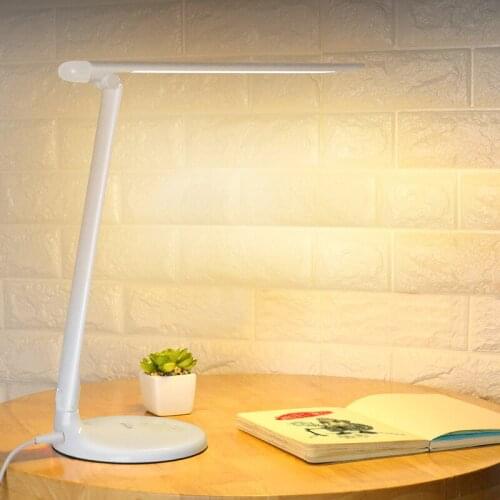 LED Desk Lamps 3 Level Table lights Touch Reading Lamps Study led white ABS lamparas de mesa Night Lamp Home Lighting Fixture