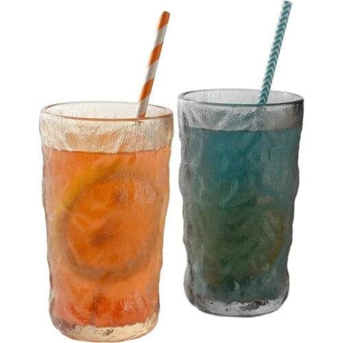 Glacier Heat-resistant Cup High-value Juice Mug 2 PCS/Lot Nordic Tree Pattern Wine Drinking Glasses