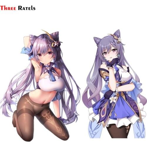 Three Ratels F628 Keqing Genshin Impact Car Vinyl Sticker Macbook Decal