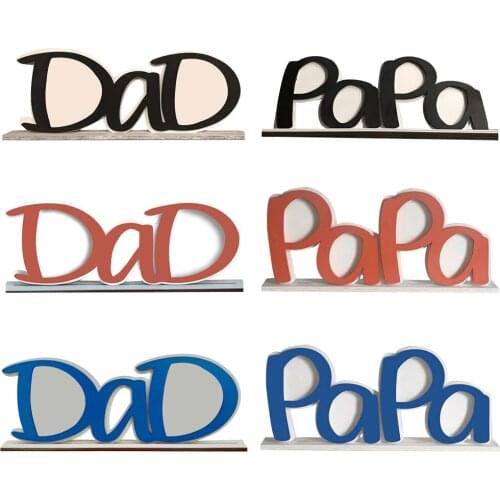 Creative Dad/Papa Image Picture Frame Freestanding Bedroom Tabletop Ornament