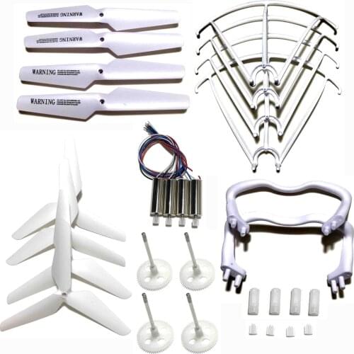 SYMA X5 X5C X5C-1 Spare Parts Access Props Propeller Blade Guard Protector Landing Skid Lamp Cover Motor CW CCW engines KIT