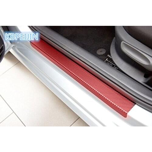 4pcs Car styling Car Door Sill Sticker Protection Film Anti for lifan x60 620 520 320 x50 solano smily accessories HOT