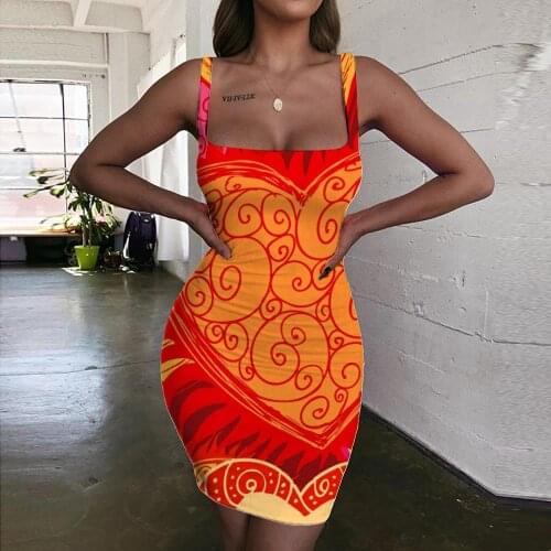 KYKU Brand Love Dress Women Painting Sundress Couples 3d Print Tanabata Ladies Dresses Womens Clothing Club New Boho