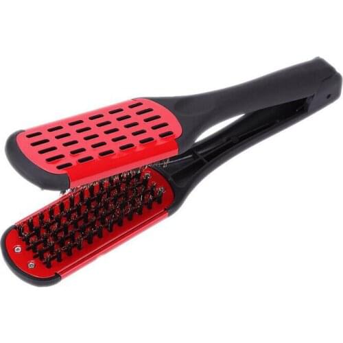 1pc bristle hair straight Comb hair straightener brushes Double Side Hairdressing brush styling tools