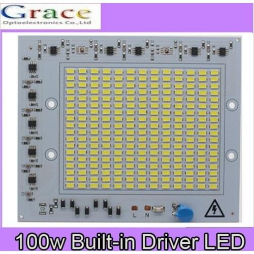 100W 5630 LED 220VAC White lighting lamps IC intelligent built-in driver