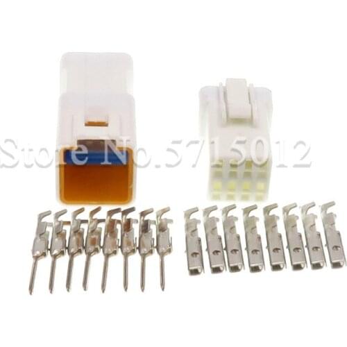 8 Hole JST08R-JWPF-VSLE JST08T-JWPF-VSLE Waterproof Connector Cable Socket For Rearview Mirror Heating Plug