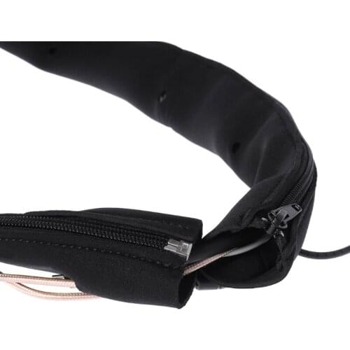 C1FB Cable Sleeves Cord Management Cables Flexible Wire Organizer with Zipper Buckle