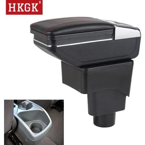 Center Centre Console Arm Rest Rotatable For Ford Ecosport 2013-2017 Storage Box Dual Layer Large SpaceArmrest