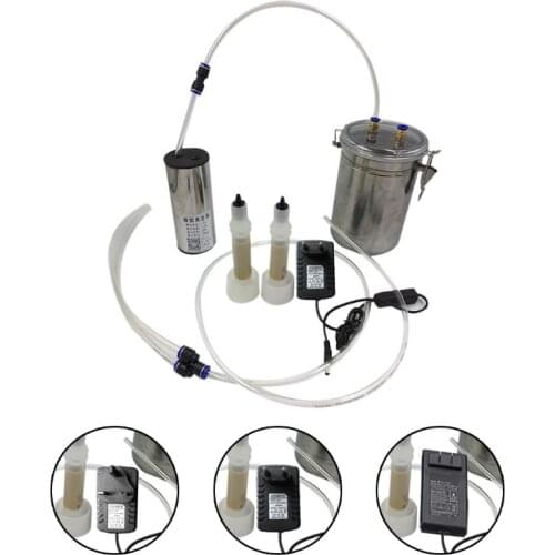 Durable Stainless Steel 2L Electric Pulse Milking Machine Tools with Adjustable Suction Goat Sheep Milk Tray for Small Farm and