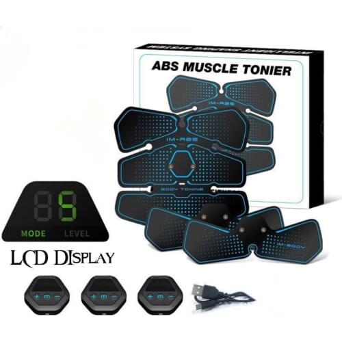 EMS Abdominal Muscle Stimulator Trainer Vibrating Belt ABS Muscular Hip Trainer Massage Home Gym Fitness Equipment