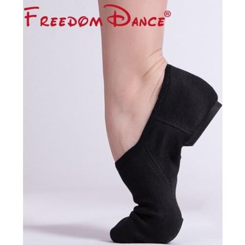 Quality Ballet Flat Dance Shoes For Women Girls Slip-On Stretch Exercise Shoe Soft Yoga Belly Pointe Dance Indoor Training Shoes