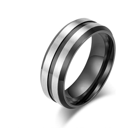 Pandora ring men stainless steel mens finger-ring wholesale Blue texture black ring on phalanx fashion boho jewelry wholesale