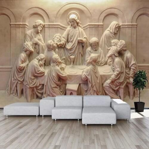 Custom 3D Photo Wallpaper 3D Stereoscopic Retro Sculpture Statue Art Wall Painting Living Room Restaurant Study Room Decor Mural