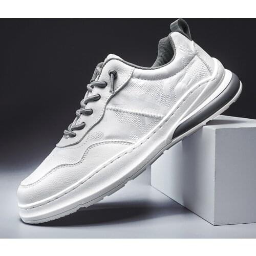 New Microfiber Men Sneakers Welt Stitching Men Canvas Shoes Elastic Lace Up Casual Shoe For Men Footwear Trainer Sneakers