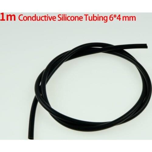4mm ID 6mm OD Conductive Silicone Rubber Tube TENS / ESTIM / E-STIM Machine