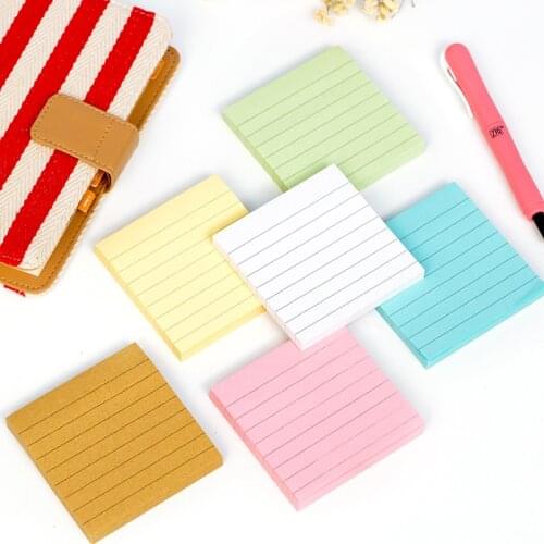 Macaron Color Schedule Marker Self-Adhesive Memo Pad Sticky Notes Bookmark School Office Supply