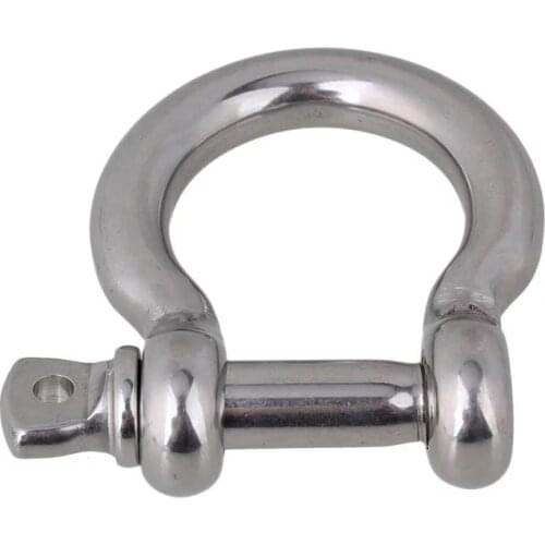 Silver 304 Stainless Steel Screw Pin Bow Anchor Bow Shackle European Style M10