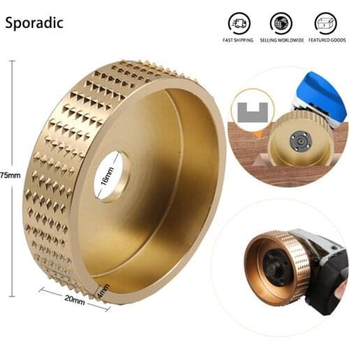 16mm Bore Wood Sanding Disc for Wood Round Wood Grinding Wheel Carving Rotary Tool Abrasive Disc for Angle Grinder Woodworking