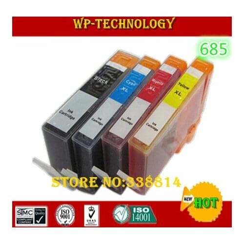 Compatible cartridge suit for Hp685 , Ink cartridges suit for HP 4615 5525 3525 6525 4625 , with Chip ,full ink