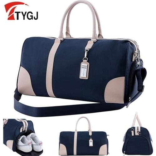 Men Women Golf Clothing Bag Large Capacity Golf Shoes Bag Double Layer Outdoor Sport Handags Multi-functional Package