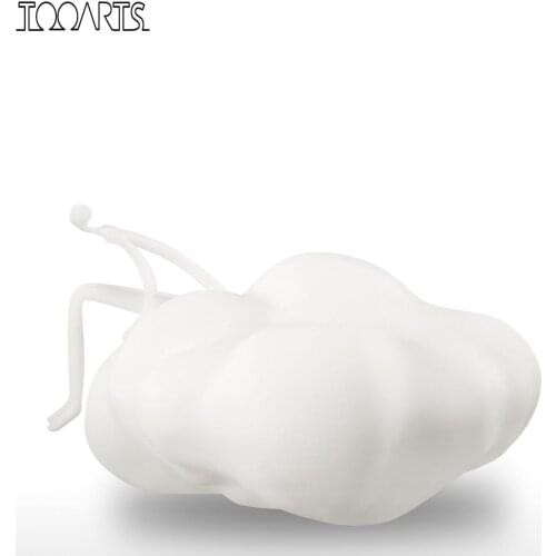 Tooarts Man on the cloud 3D Printed Sculpture Abstract Human Elegant Modern Figurine Decoration for Office Home Decor