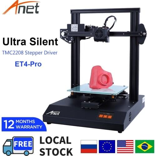 Anet ET4Pro Ultra Silent 3D Printer With TMC2208 Driver DM DIY Auto Bed Leveling Filament Detecting Resume Printing