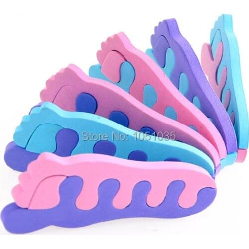 1 piece foot shape EVA toe separator toe divider foot care tool free shipping