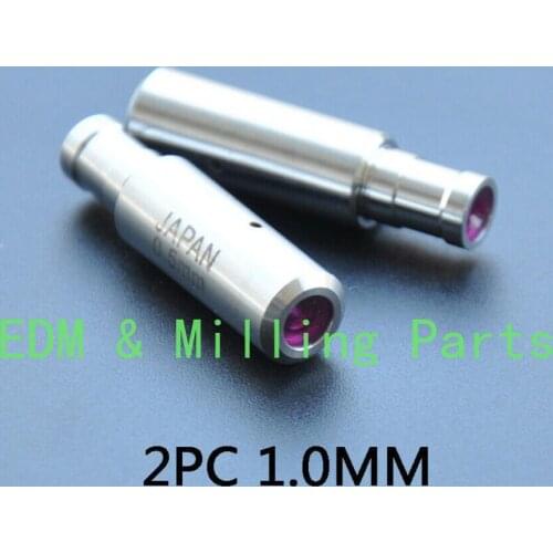 2PCS CNC EDM Drilling Wire Cut Machine Parts Ruby Ceramic Electrode Guide 1.0MM For EDM Wire Cut Ruby Electrical Mill Part