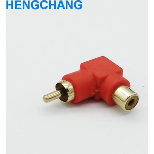 3pcs right angle RCA male to female adapter RCA right angle Connector
