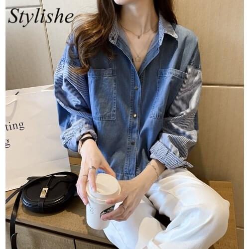 Aelegantmis Light Blue Blouses