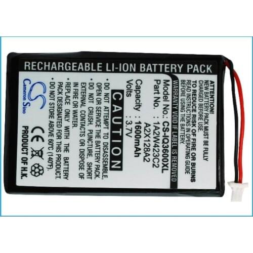 Cameron Sino 1600mAh battery for BTI GPS-GAR3200 PW029123 for GARMIN iQue 3200 iQue 3600 iQue 3600a 1A2W423C2 A2X128A2