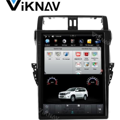Tesla style car multimedia player for Toyota Land Cruiser Prado/LC150/ PRADO 150 2014 2015 2016 2017 2018 2019 GPS navigation