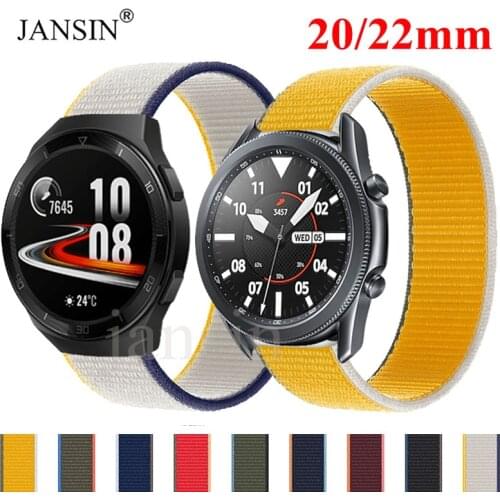 22mm 20mm Quick Release Band For Samsung Galaxy Watch 3 Active 2 S3 46 42MM Nylon band For Amazfit bip gtr gts Strap gt gt2 gt2e