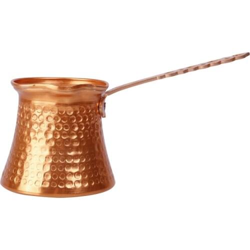 Home Handle Hand Hammered Copper Turkish Cevze 3 with wooden Coffee Pot new