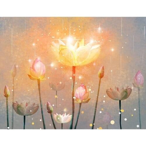 GATYZTORY Frame Lotus Flowers DIY Painting By Numbers HandPainted Oil Painting Acrylic Painting Home Decor