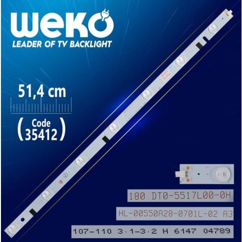 HL-00550A28-0701L-02 A3 6*13 - D4 107-110 3.1-3.2 H - 51.4 CM 7 LED- (WK-996)