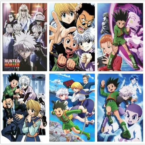 Hunter X Hunter Anime Wall Art Canvas Painting Poster Print Wall Pictures For Bedroom Living Room Decoration Killua GON FREECSS