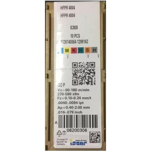 10 PCS CARBIDE INSERT HFPR 4004 IC808