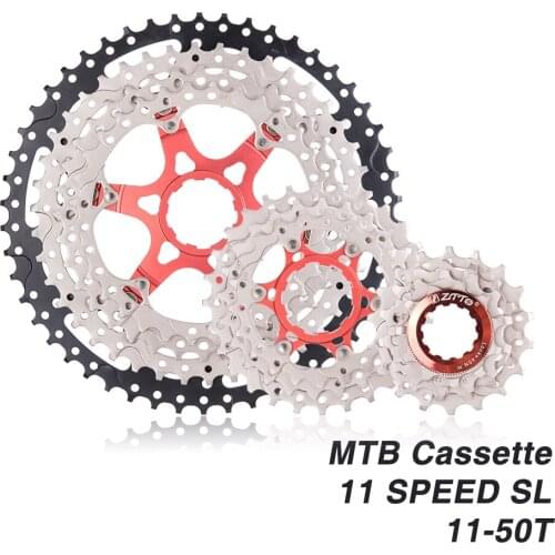 MTB 11 Speed 11-50T SL Cassette Wide Ratio UltraLight 11S Freewheel Mountain Bike Bicycle Parts for SRAM X1 XO1 XX1 m9000