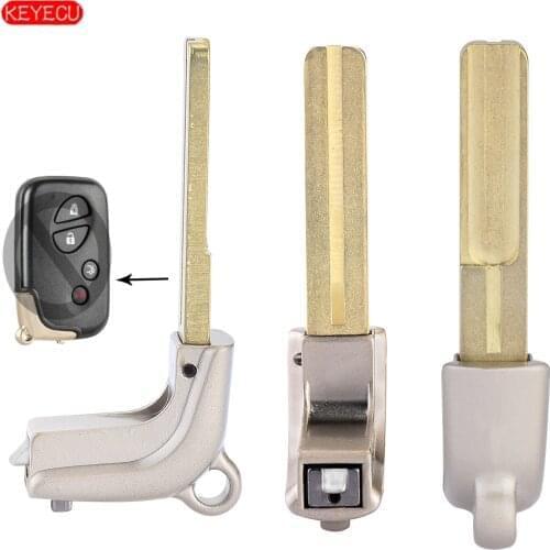 KEYECU 2PCS/Lot Emergency Key Blade for Lexus CT200h ES350 GX460 GS350 IS250 FCC: HYQ14AAB