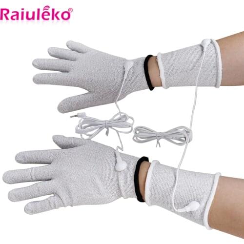Conductive Silver Fiber TENS EMS Electrode Therapy Gloves Socks knee pads Wrist Pads Electrotherapy Unit For Phycical Therapy