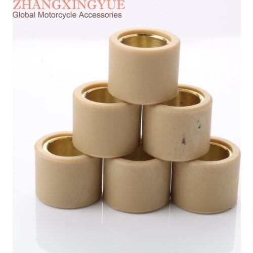 6pc high quality Variator Roller Weights 13gram 21x17mm for Piaggio Beverly Rst 4V Eu3 Tourer Eu3 125 Carnaby X Evo 125cc 4T
