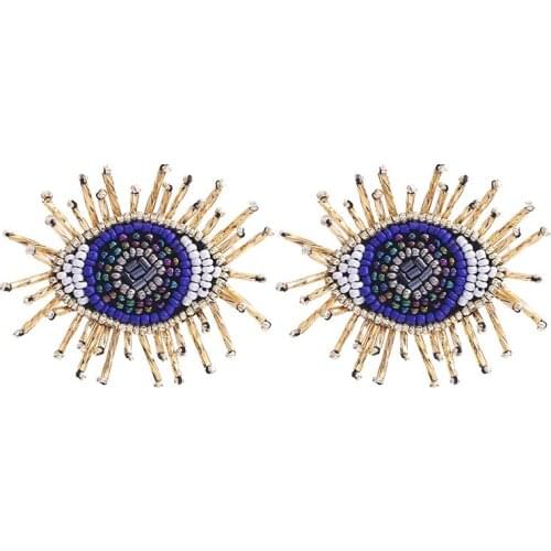 Sehuoran New Ethnic Gifts Tassel Earrings Handmade Beads Fringed Drop Earrings StatementLarge Long Brinco Ear Fashion Jewelry