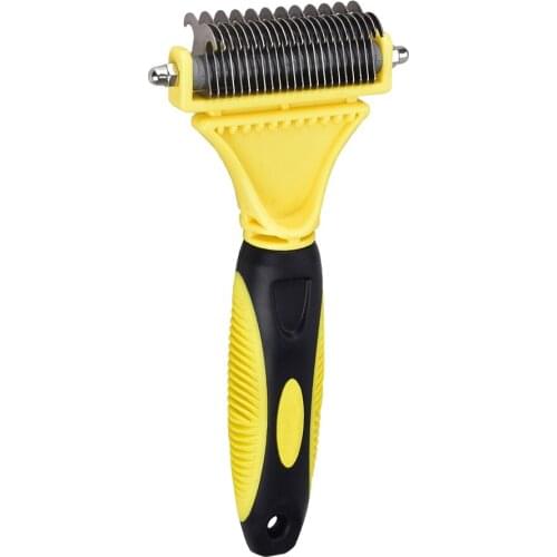 Pets Dog & Cat Brush Puppy Deshedding Tool For Small Pet Dog Rabbit Hamster