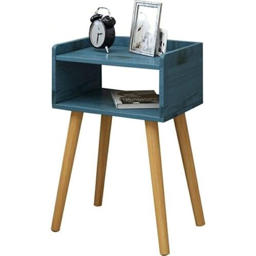 Living room modern coffee table solid wood leg storage table floating window mini talk tea table bedroom bedside table