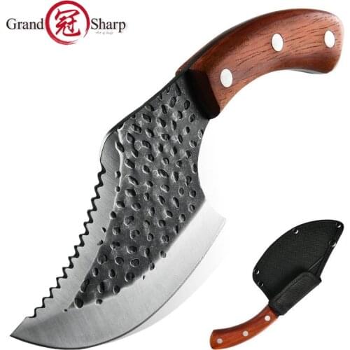 Butcher Axe High Carbon Steel Chef Kitchen Knife Boning Knives Fire Hatchet Tomahawk Machete BBQ Camping Outdoor Fishing Hunting