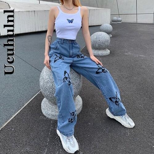 Широкие джинсы UCUHULNL China At AliExpress